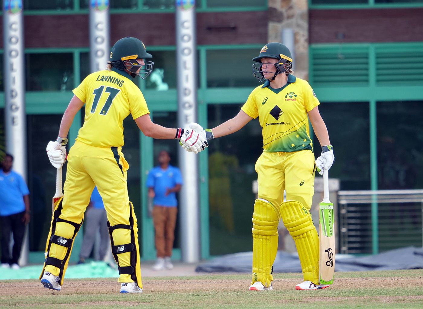 Meg Lanning and Alyssa Healy added 225