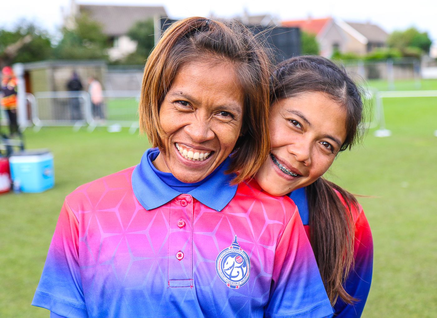 Sornnarin Tippoch and Chanida Sutthiruang are all smiles after the win
