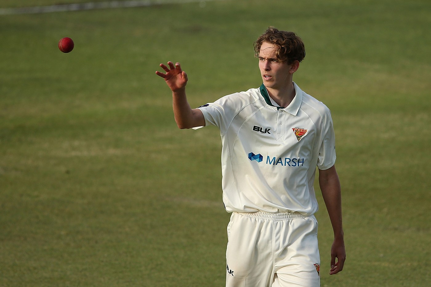Lawrence Neil-Smith took three wickets in his first innings on debut
