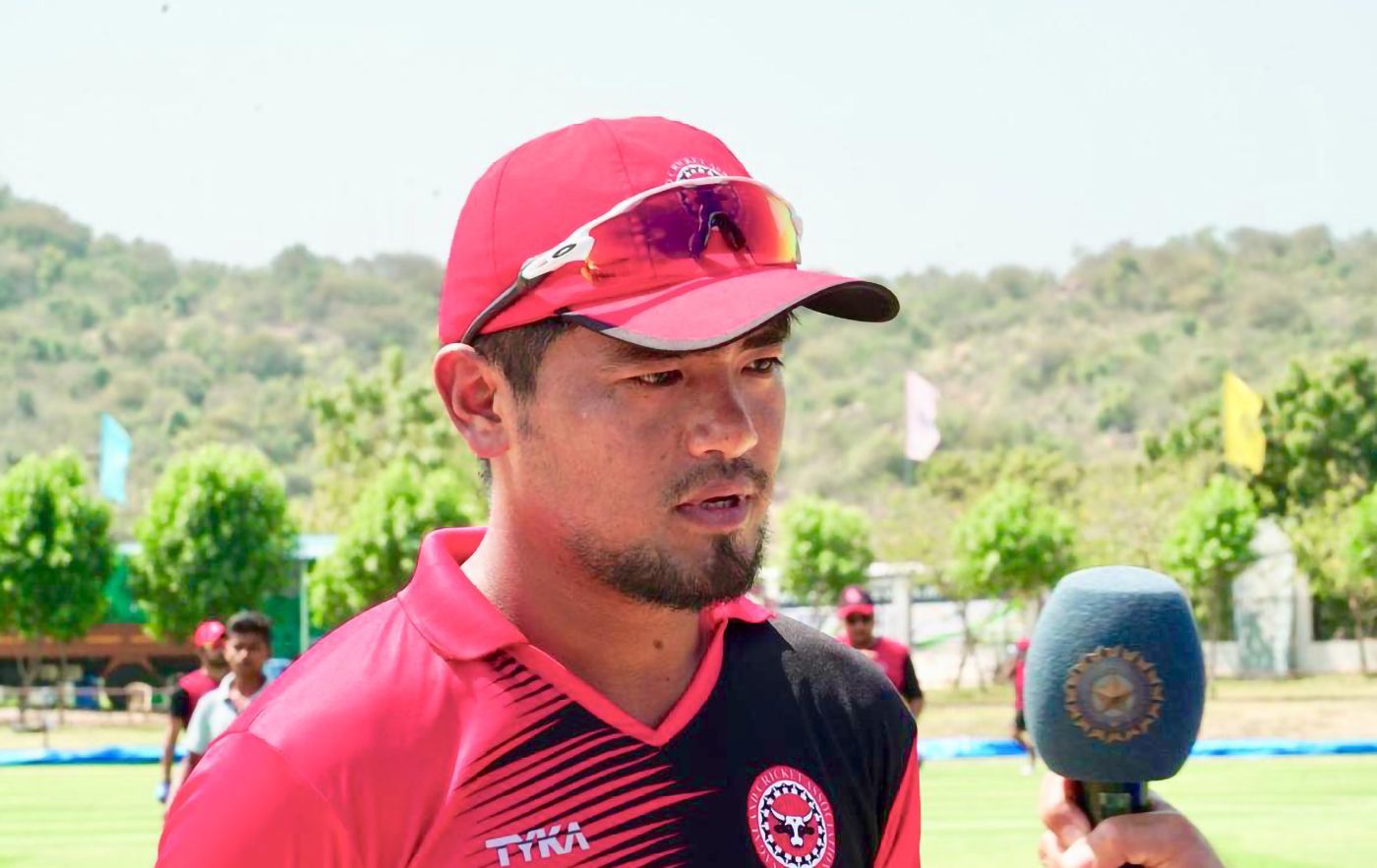 Rongsen Jonathan speaks to a BCCI commentator