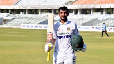 Saif Hassan makes a splash with unbeaten 220 for Dhaka against Rangpur