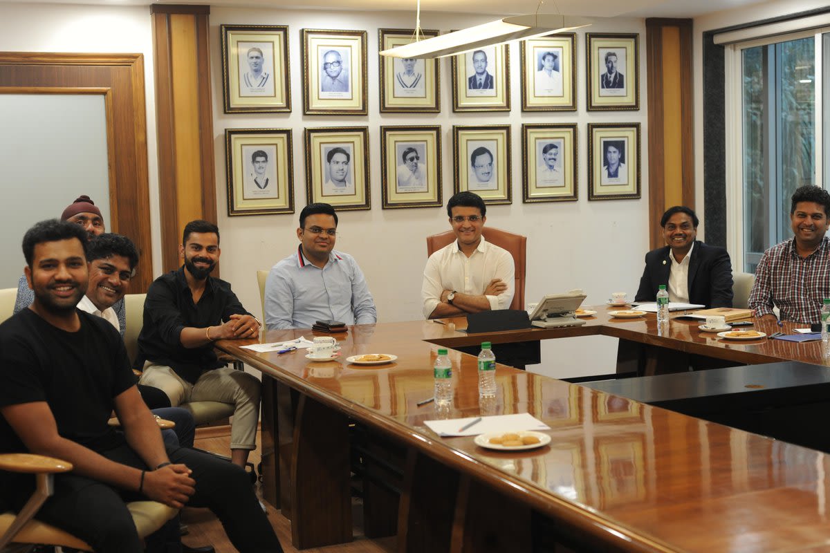 India's selectors sit down with captains Rohit Sharma, Virat Kohli and the new BCCI officers