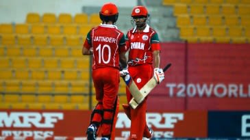 Record Jatinder Singh-Aqib Ilyas stand helps Oman close in on T20 World Cup berth