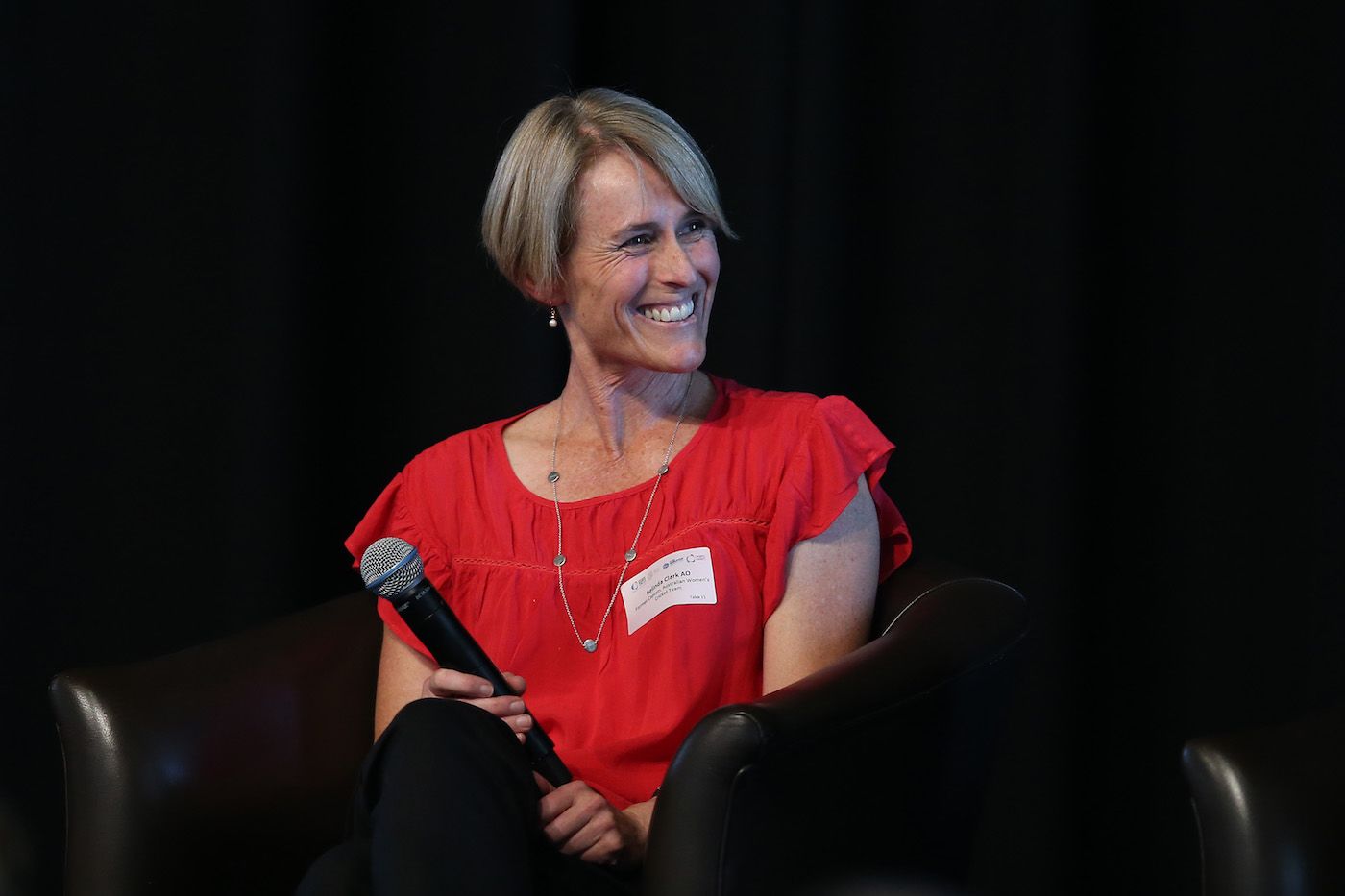 Belinda Clark at the T20 100 Days To Go Lunch