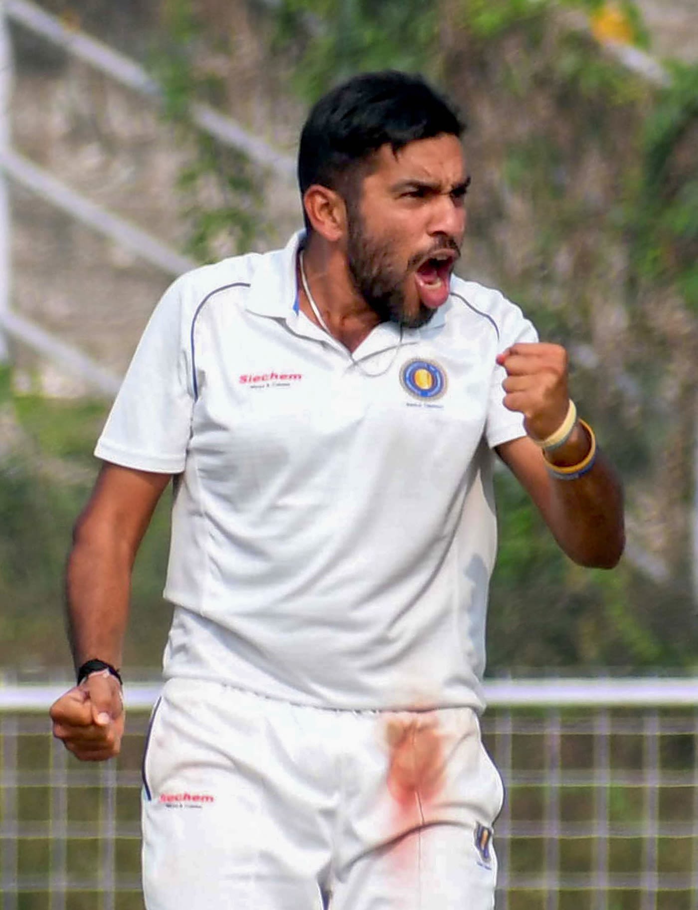 Puducherry's Sagar Udeshi picked up six wickets in Bihar's first innings