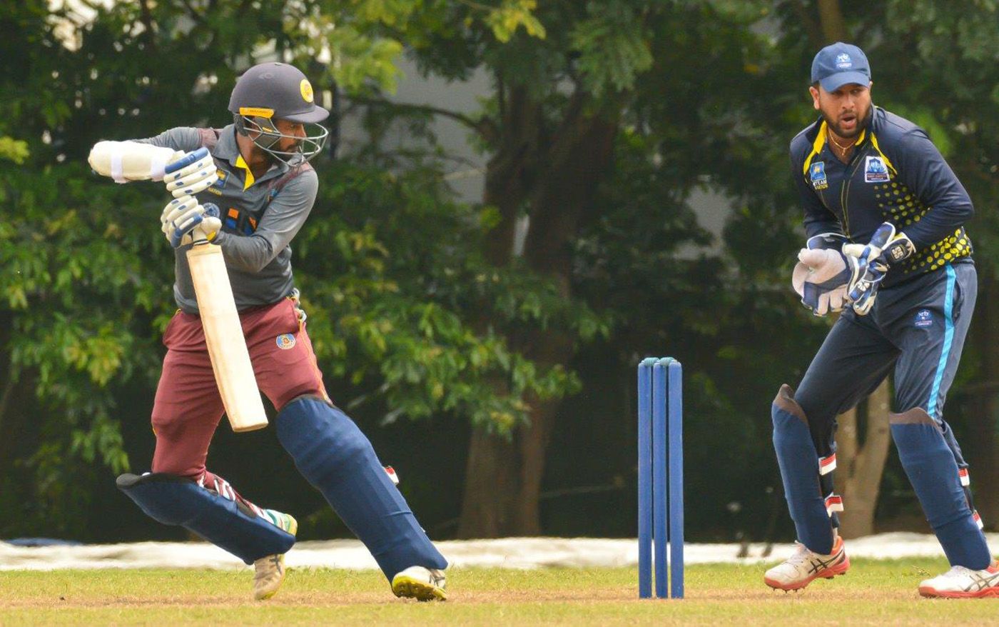 Upul Tharanga plays one off the back foot