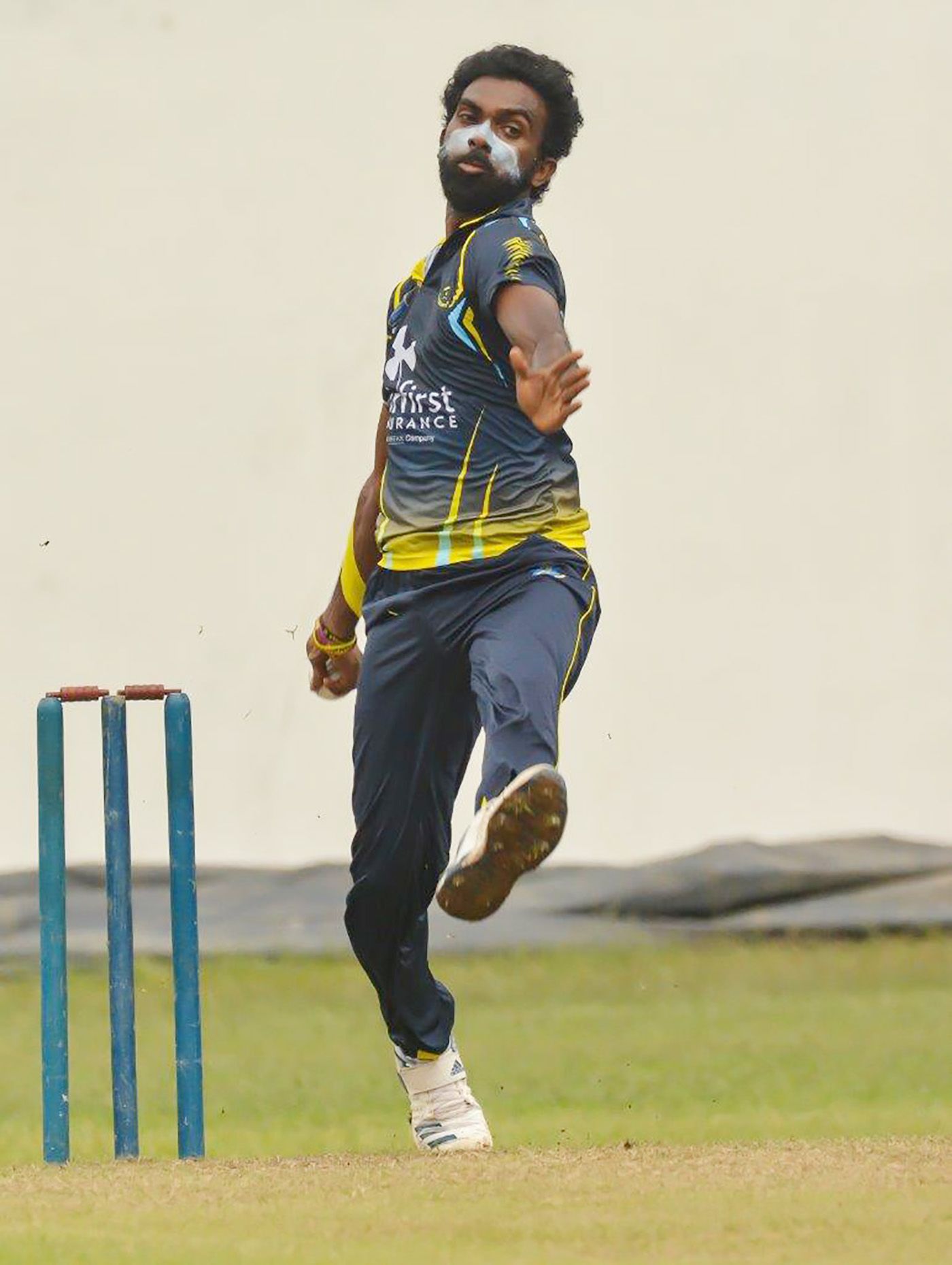 Nisala Tharaka hits his delivery stride