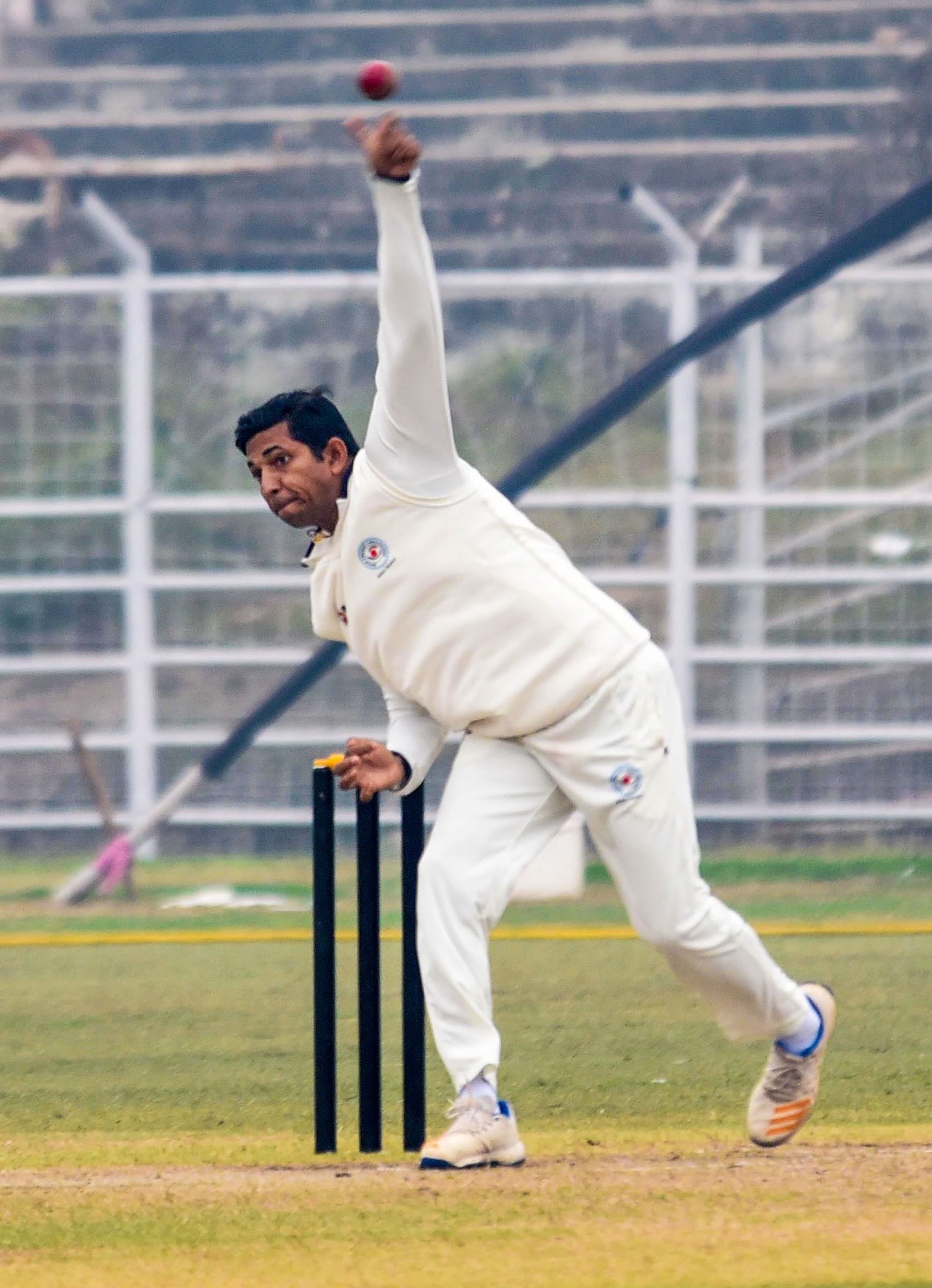 Ashutosh Aman bowls