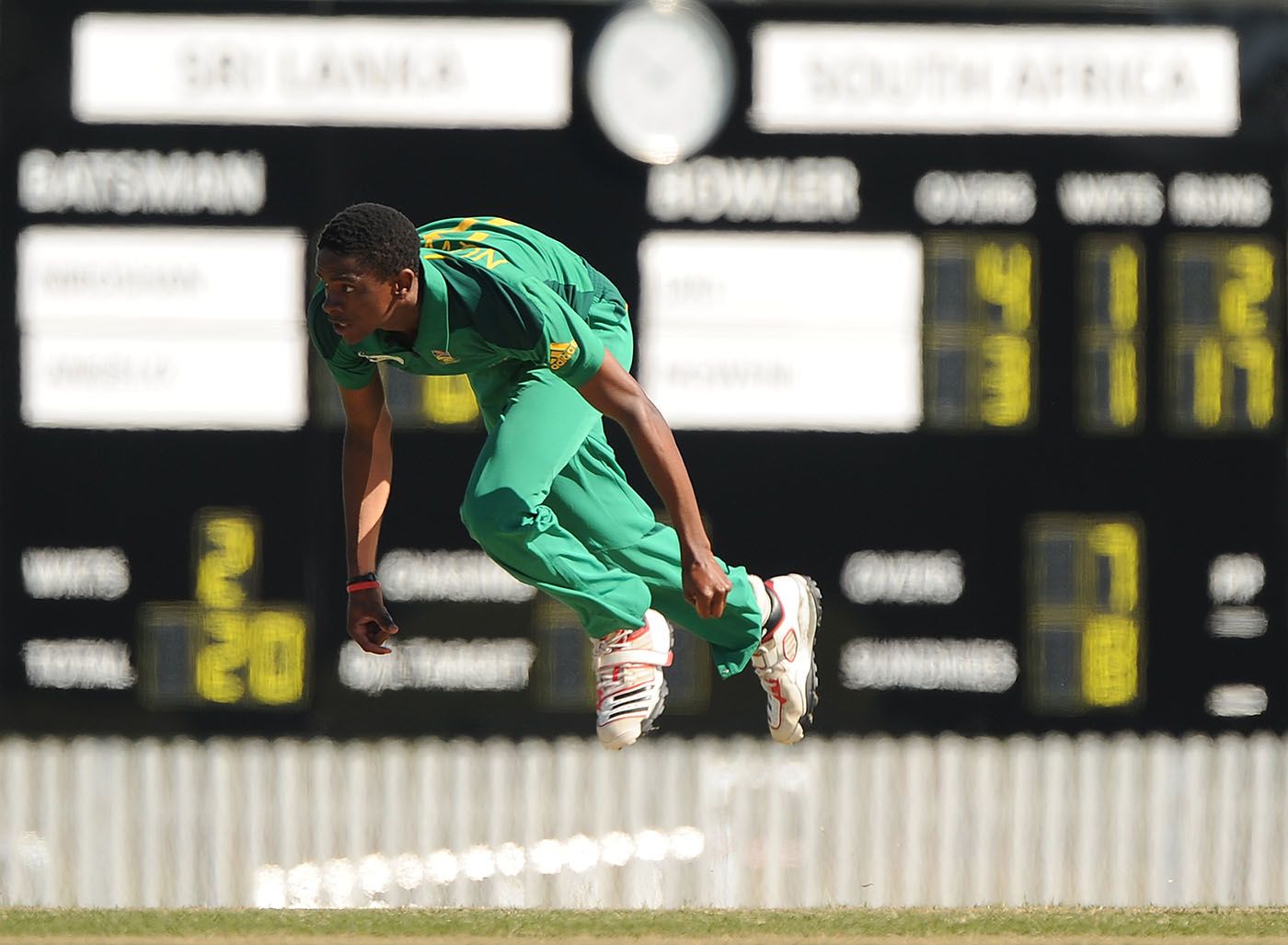 Solo Nqweni in action at the 2012 ICC U19 World Cup