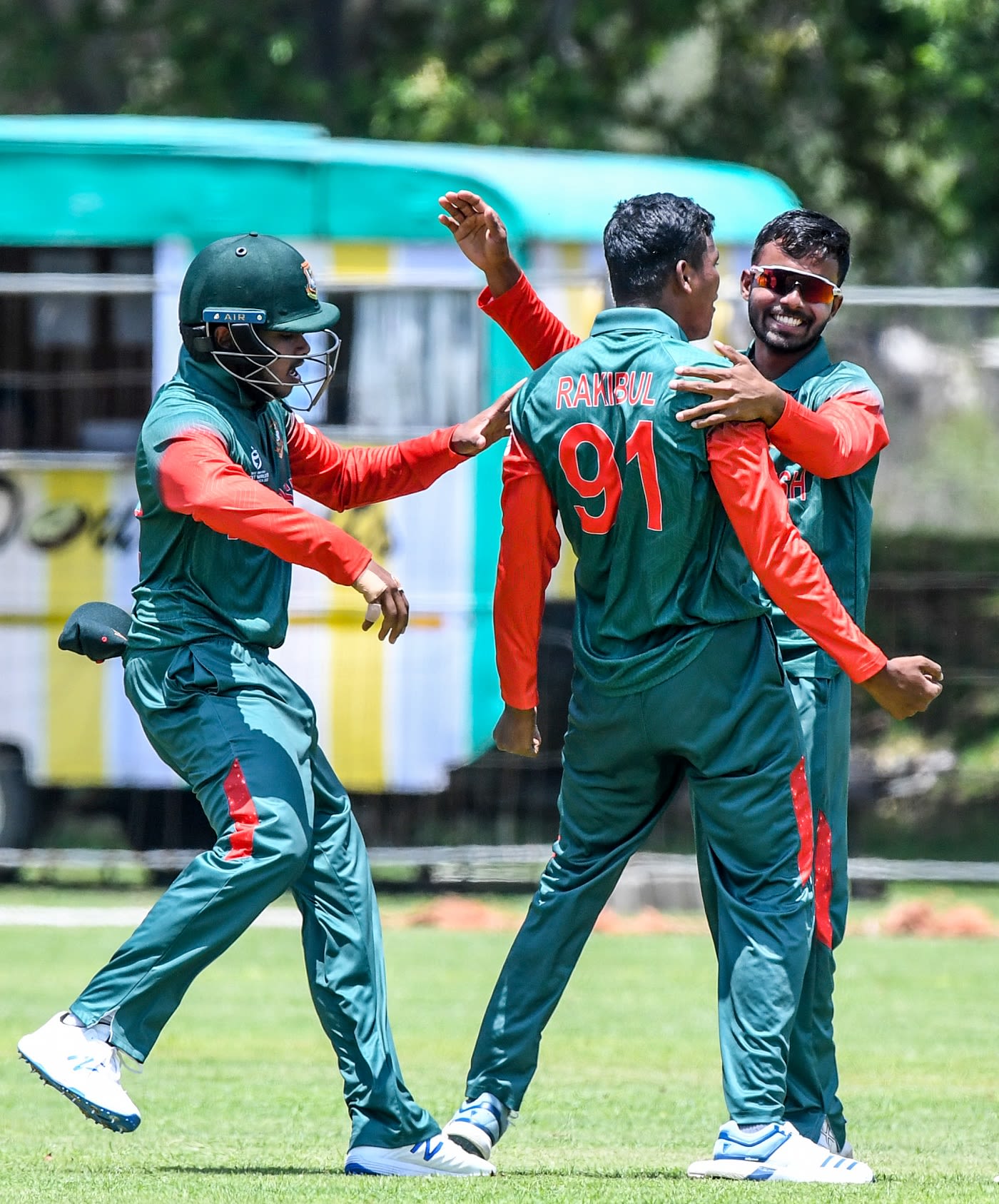 Rakibul Hasan ran through the Scotland lower order