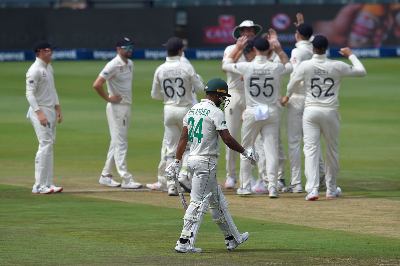 Vernon Philander trudges off after his penultimate Test innings