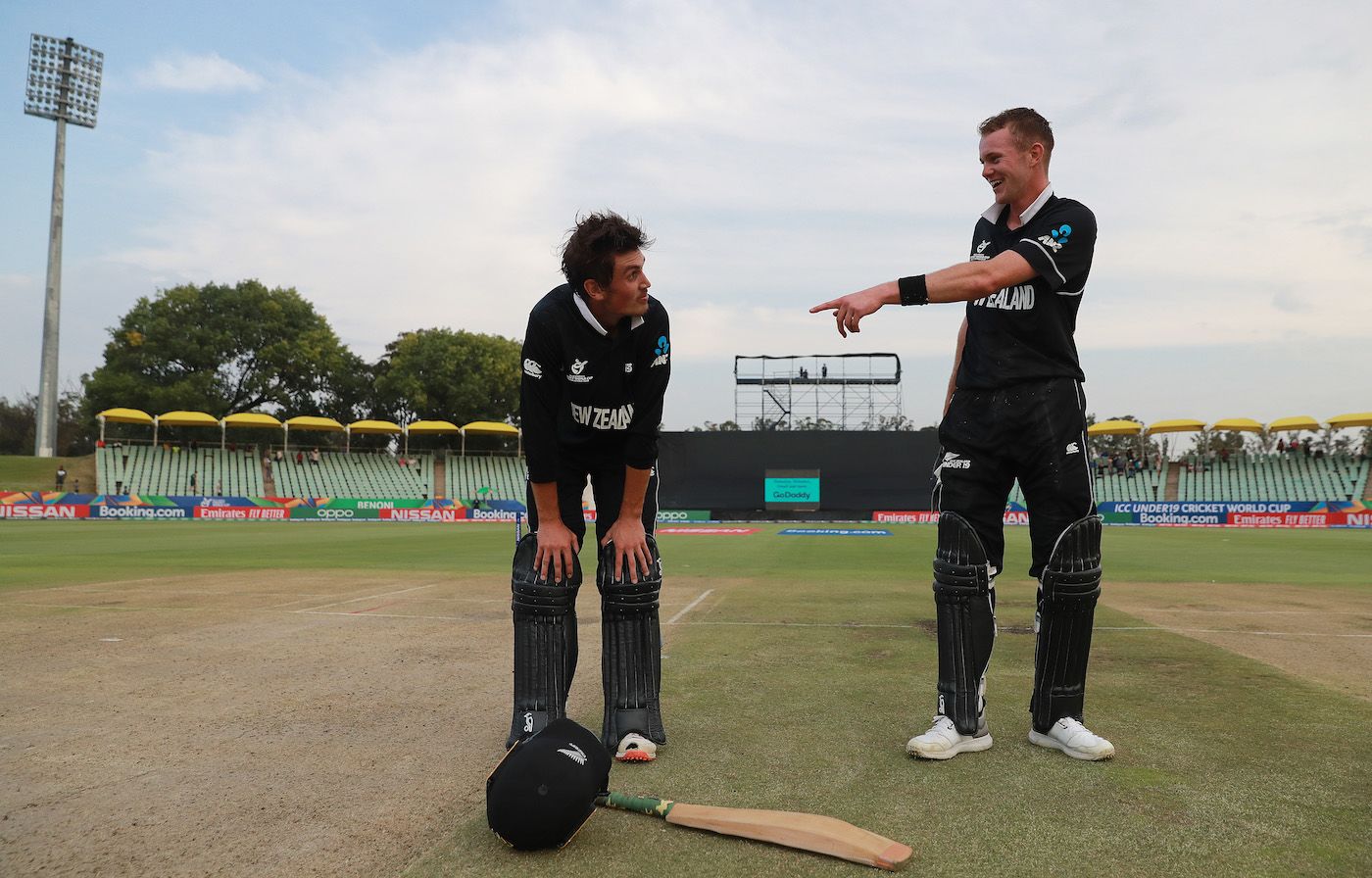 Kristian Clarke and Joey Field - the heroes of New Zealand's chase