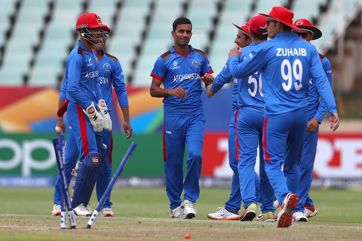 Shafiqullah Ghafari picked up four top- and middle-order wickets