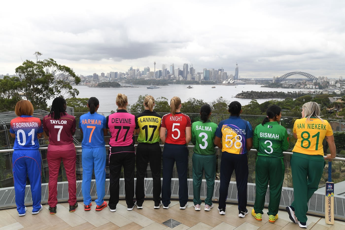 The captains' photoshoot ahead of the 2020 Women's T20 World Cup