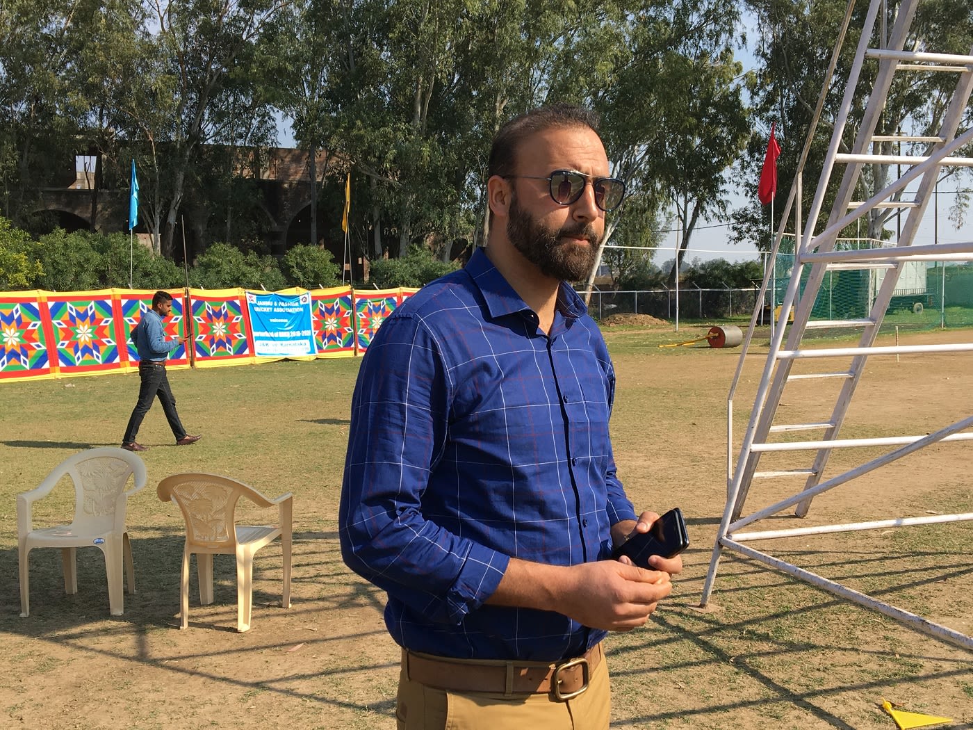 Samiullah Beigh was present during the quarter-final between Jammu and Kashmir and Karnataka
