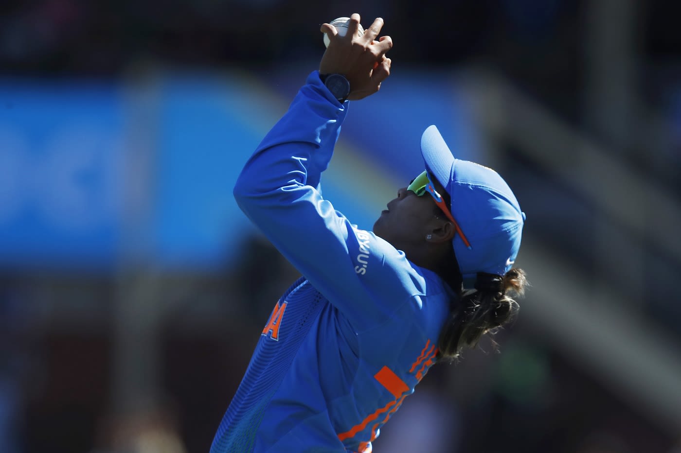 Veda Krishnamurthy took a couple of sharp catches in the deep