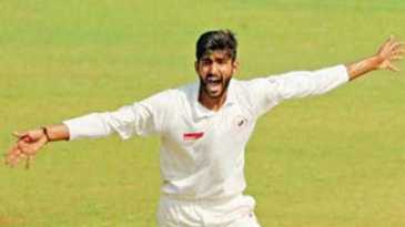Chintan Gaja, swinging it with both bat and ball