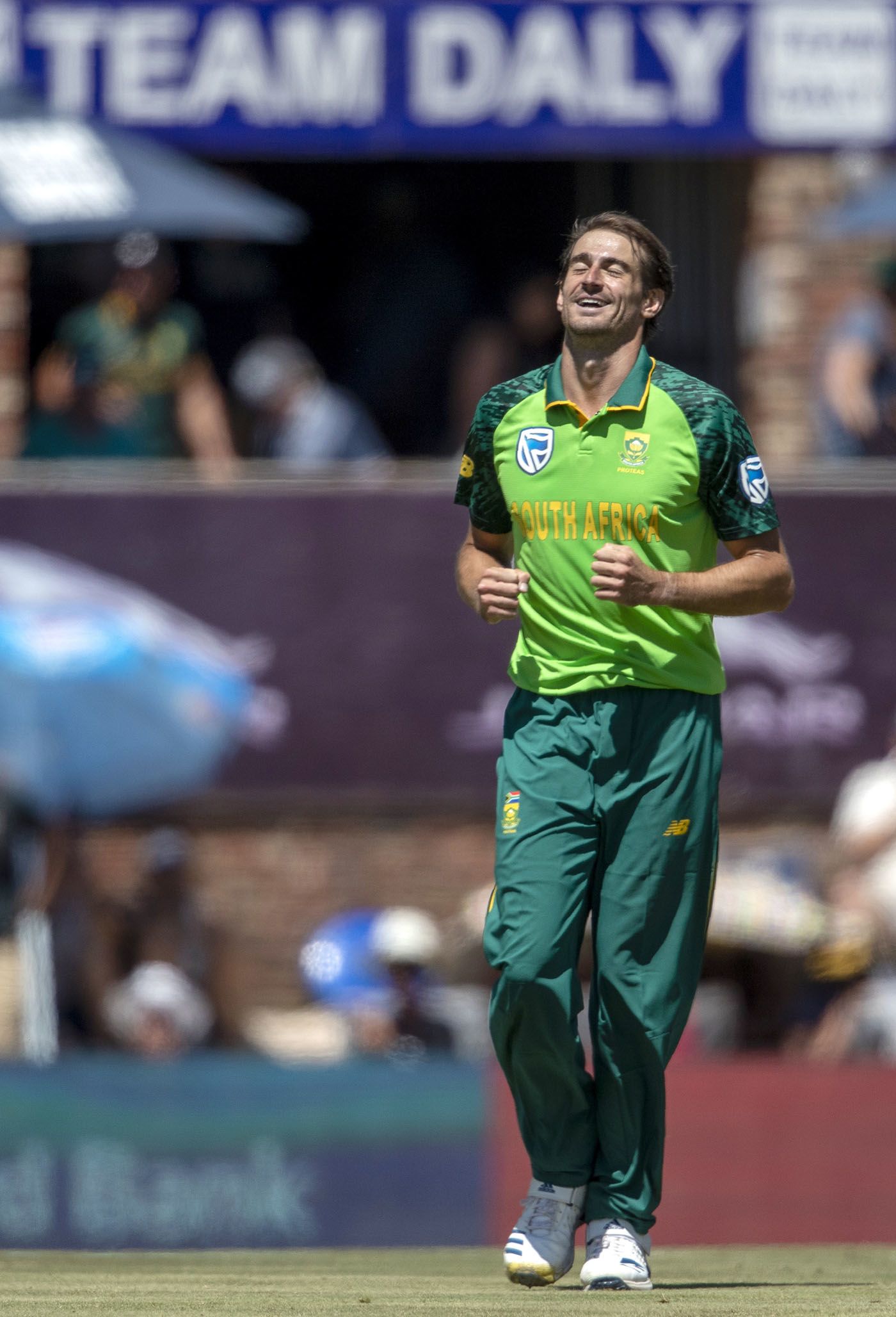 Daryn Dupavillon claimed his maiden ODI wicket