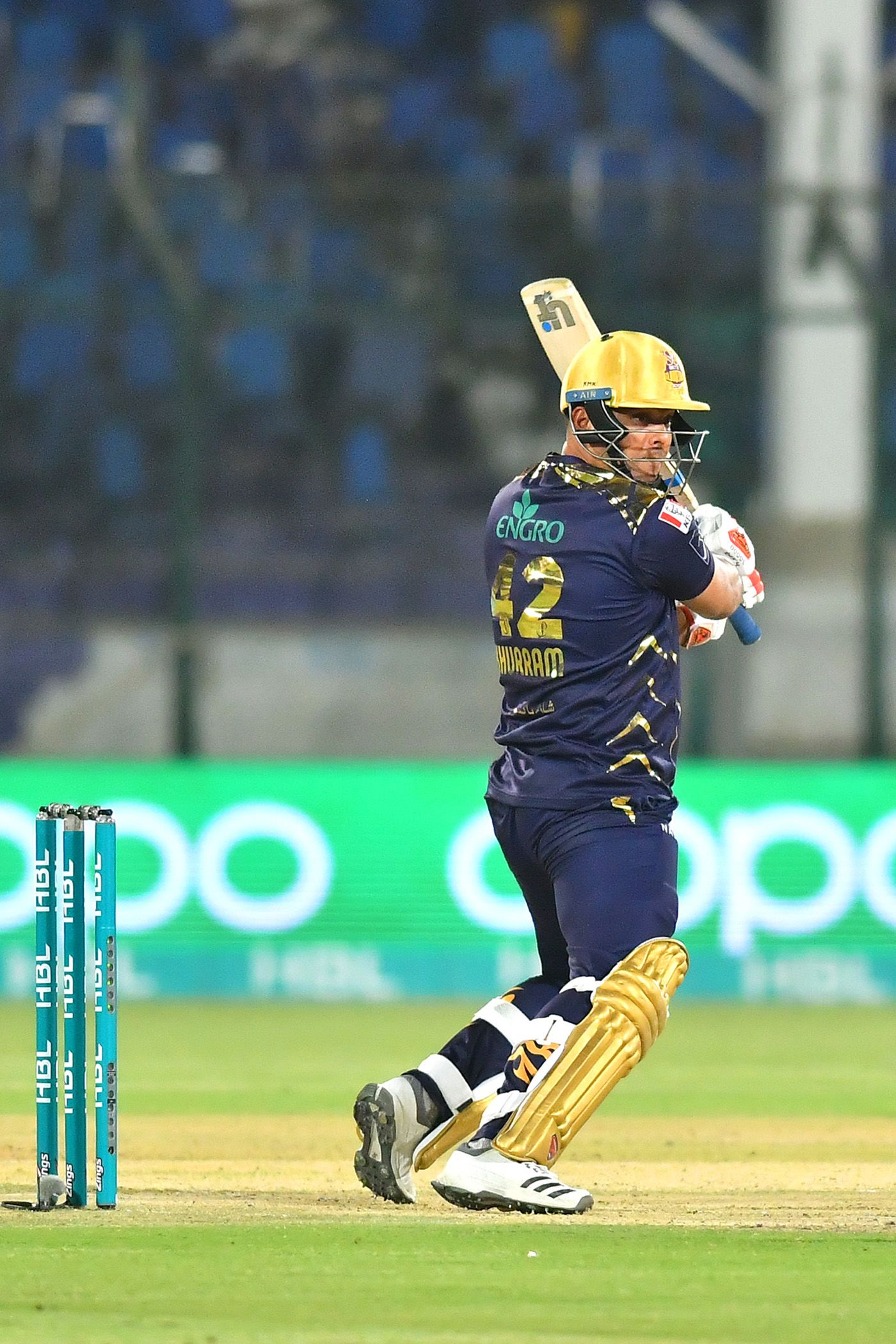 Khurram Manzoor slashes through backward point