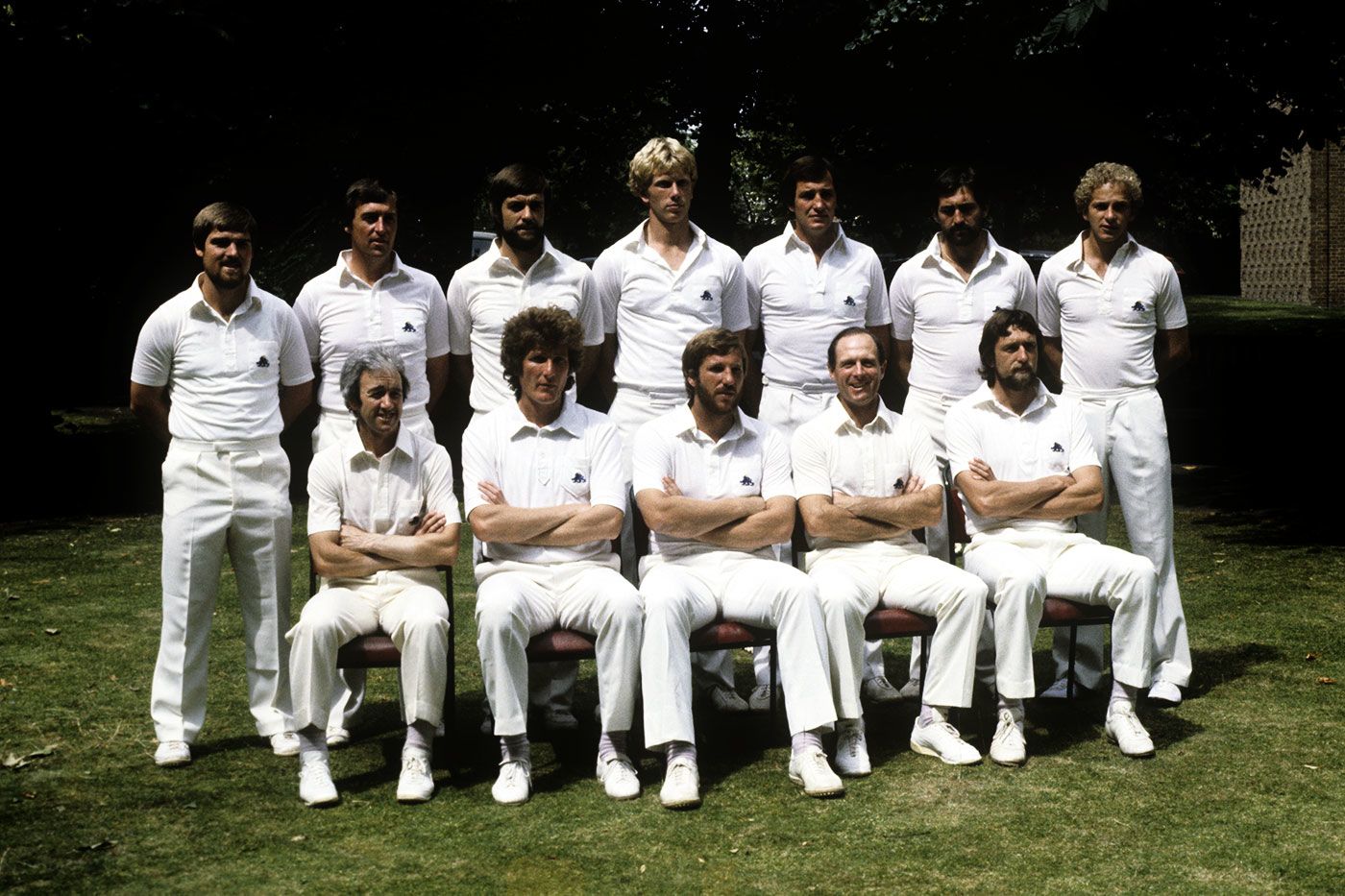 The England XII for the Lord's Test pose for a squad photo