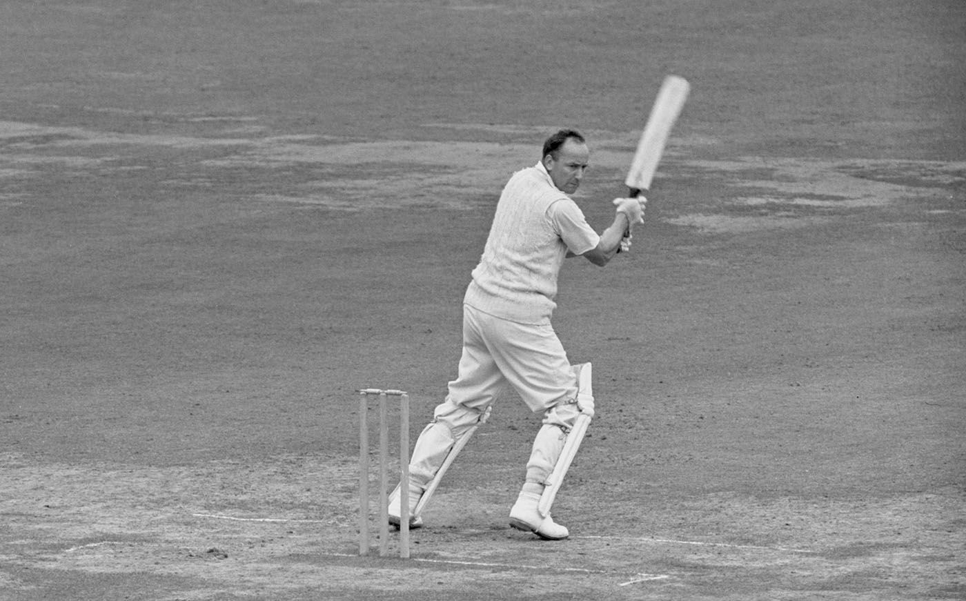 Wilf Wooller batting at Lord's
