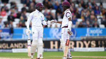 How often have two batsmen from a team scored twin centuries in the same Test?
