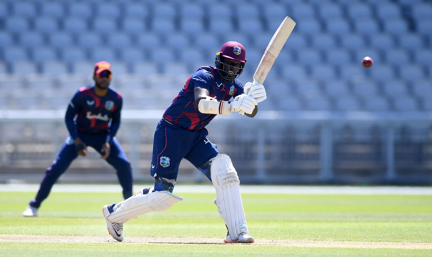 Shayne Moseley flicks the ball to the leg side
