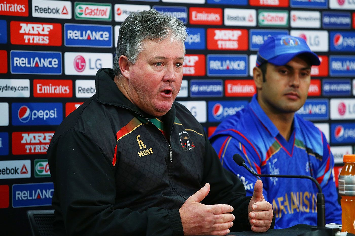 Andy Moles and Mohammad Nabi talk to the press