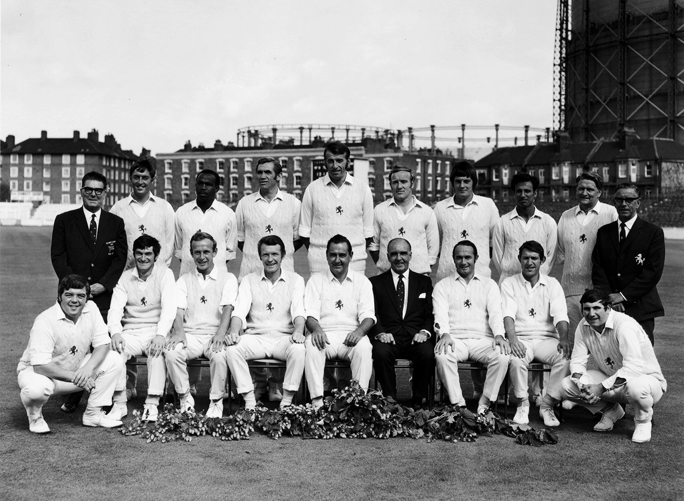 The Kent squad for a County Championship game against Surrey, The Oval