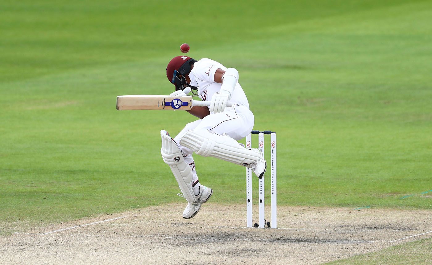 Shane Dowrich takes evasive action