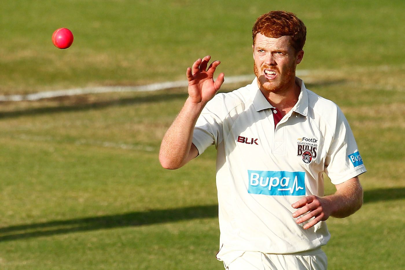 Alister McDermott prepares to bowl