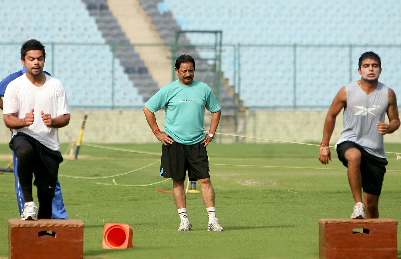 After retiring from the game, Chetan Chauhan stayed connected to it in many ways: here he oversees a Delhi pre-season camp, also featuring a young Virat Kohli
