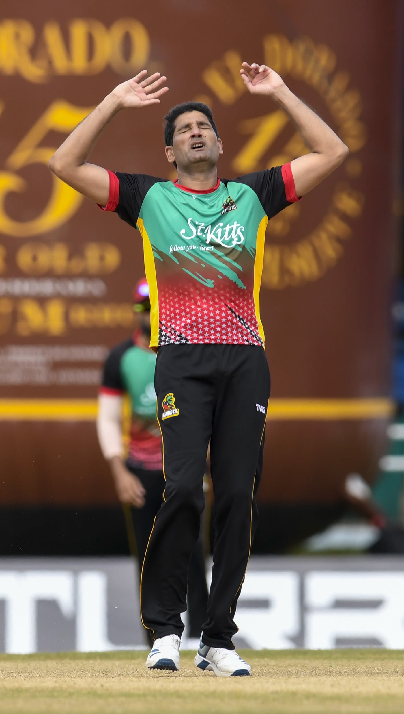 Sohail Tanvir bowled a tight spell for St Kitts & Nevis Patriots