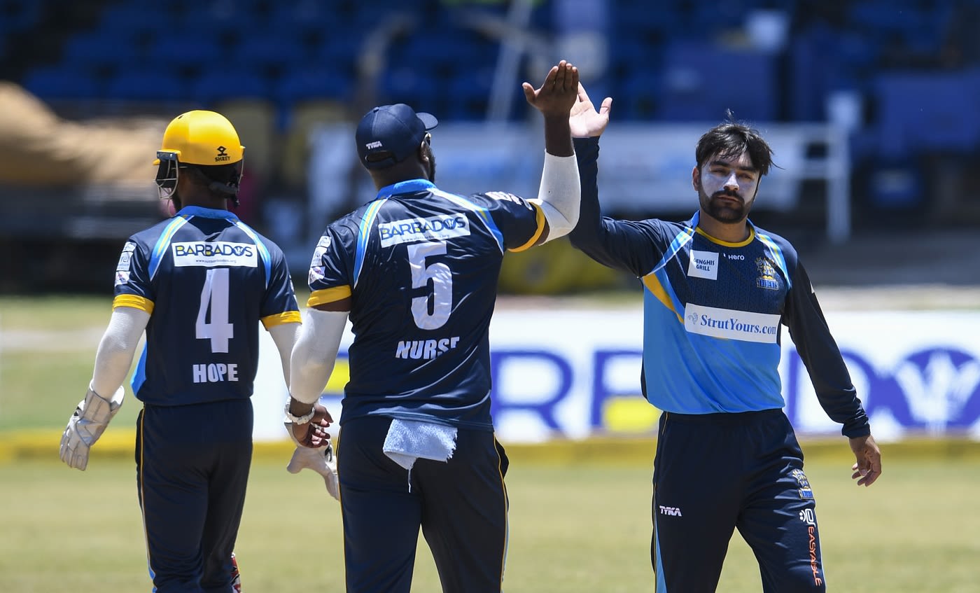Business as usual for Rashid Khan, striking in his first over