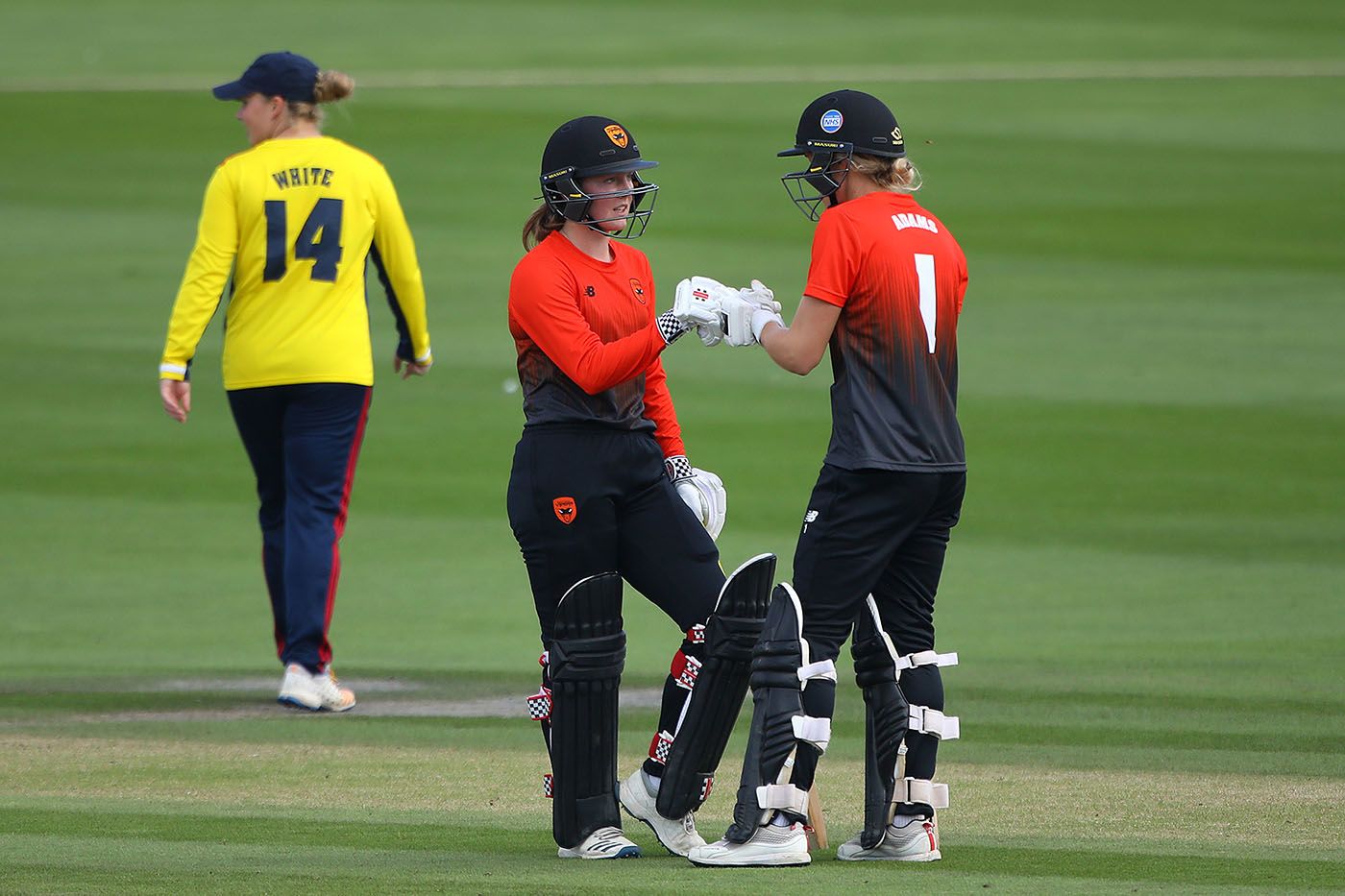 Ella McCaughan and Georgia Adams put on 84 for the first wicket
