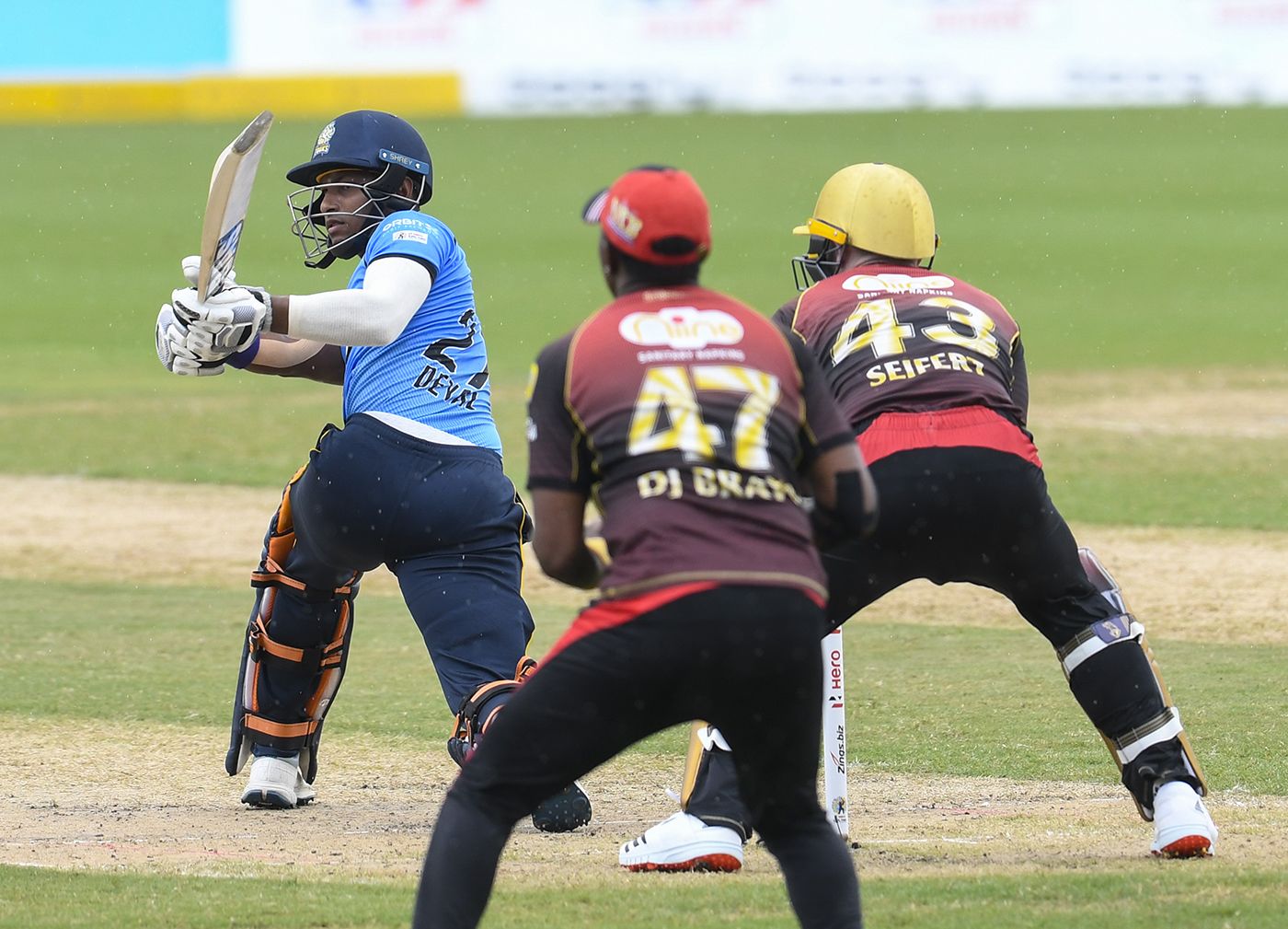 Mark Deyal puts away a reverse-sweep