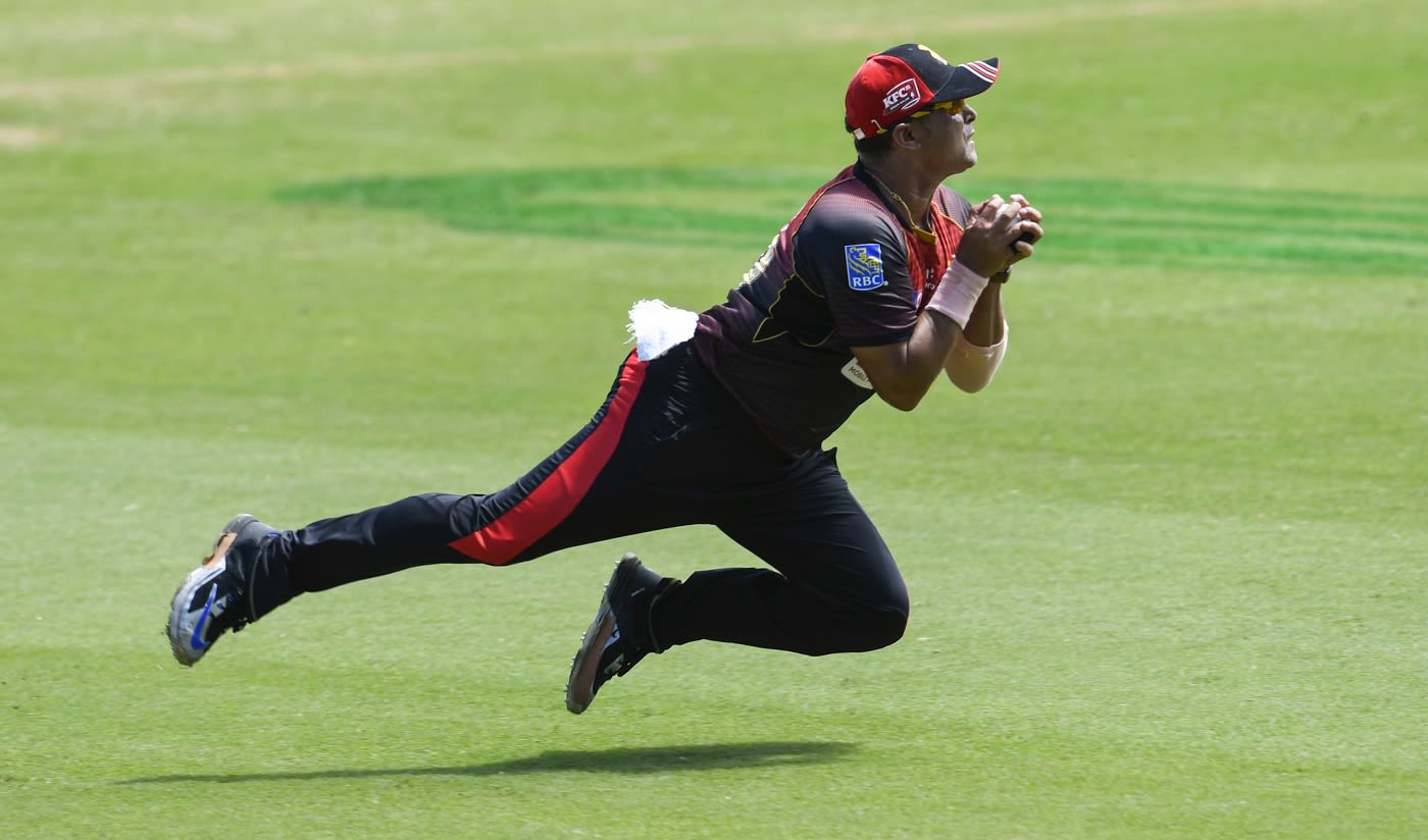 Pravin Tambe took a brilliant catch to send Ben Dunk back