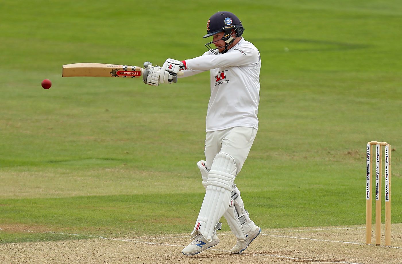 Adam Wheater pulls during his half-century