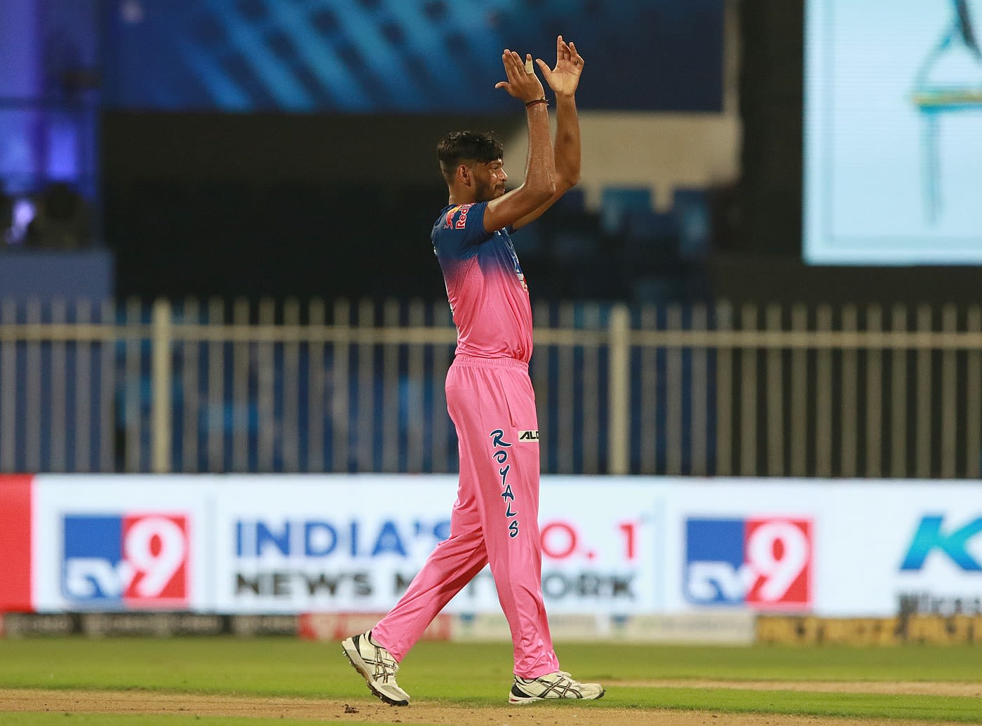 Ankit Rajpoot did a good job with the ball on a tough pitch