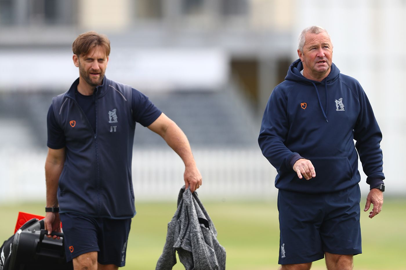 Warwickshire's head coach Jim Troughton and sport director Paul Farbrace
