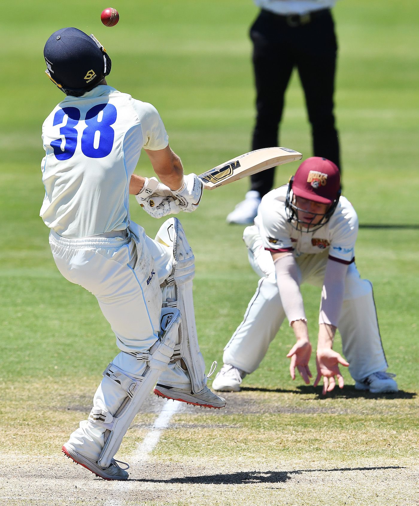 Daniel Solway was hit in the neck while facing Mark Steketee