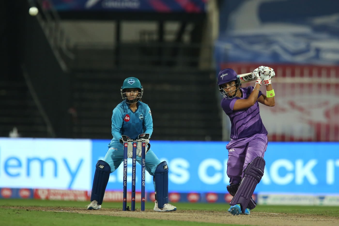 Veda Krishnamurthy slams one down the ground