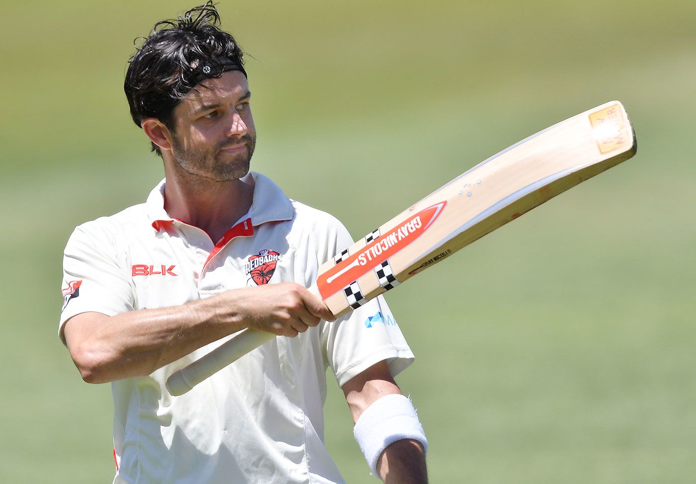 Callum Ferguson walks off after being dismissed for 97 in his last first-class innings