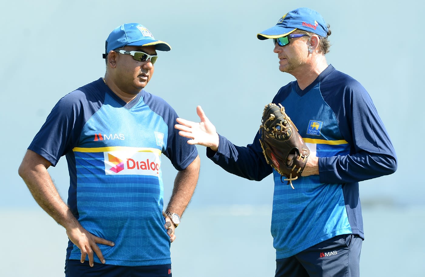 Asanka Gurusinha speaks to Graham Ford