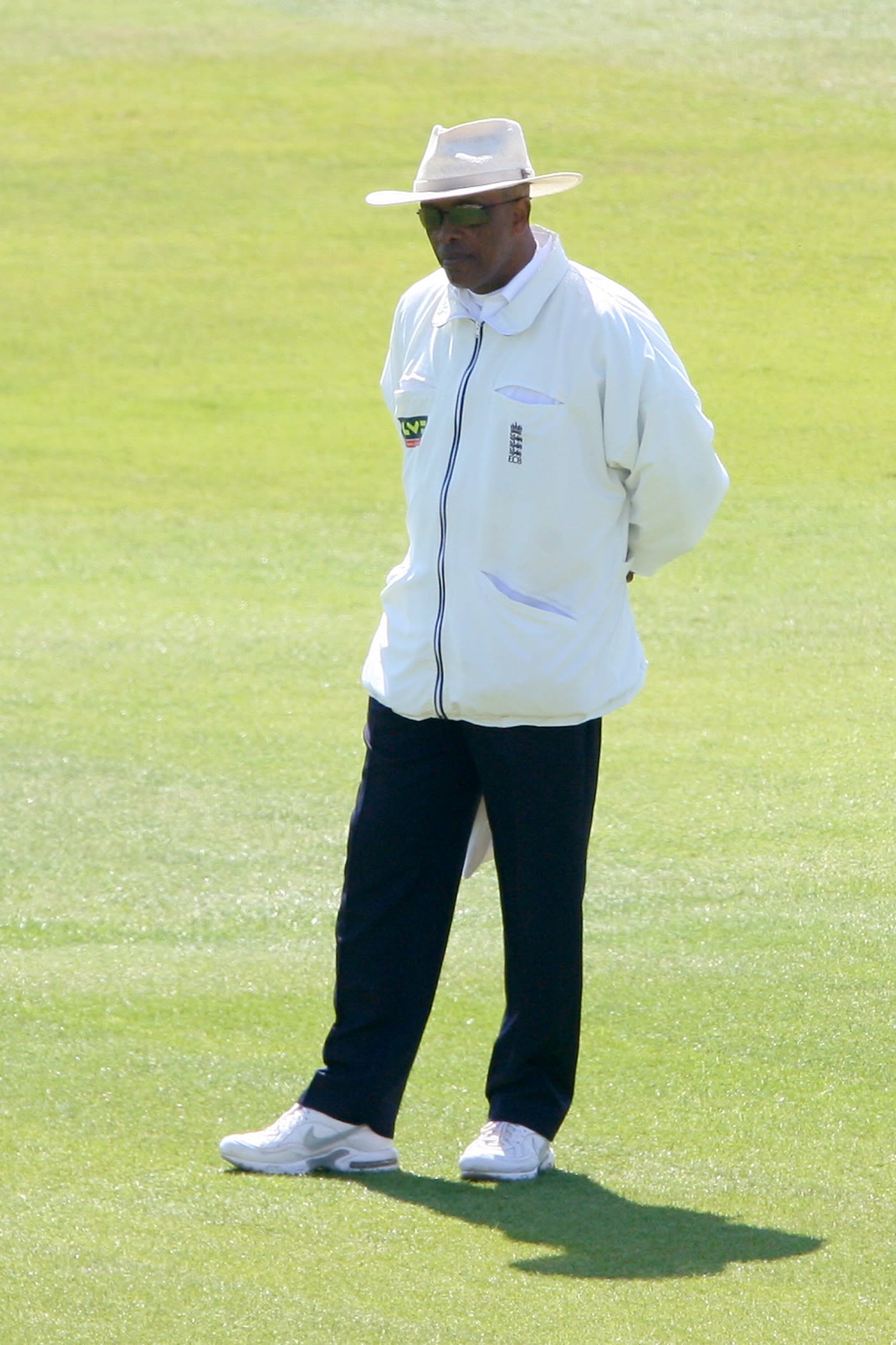 John Holder officiates during a county game