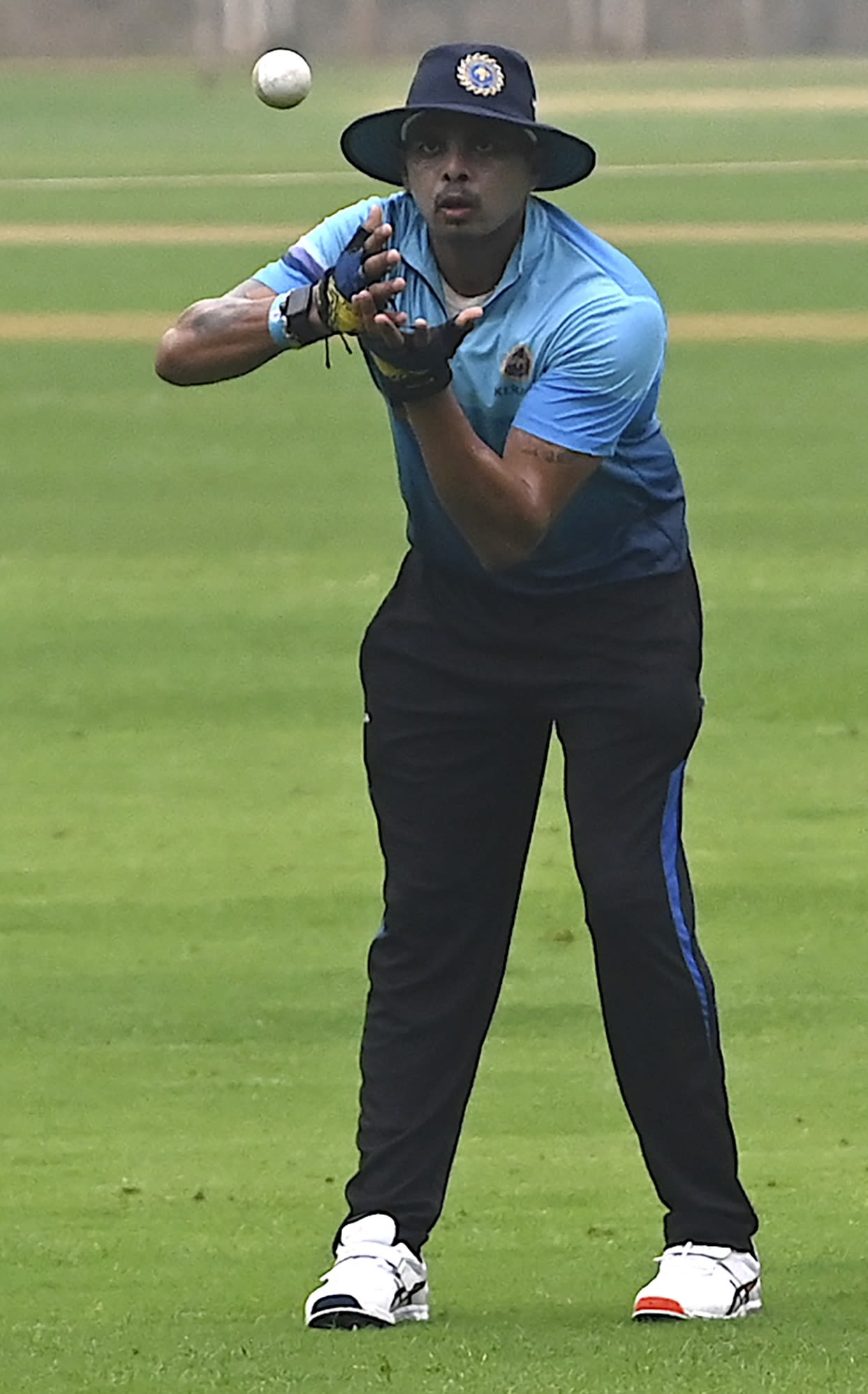 Sreesanth takes part in a Kerala training session ahead of the Syed Mushtaq Ali Trophy