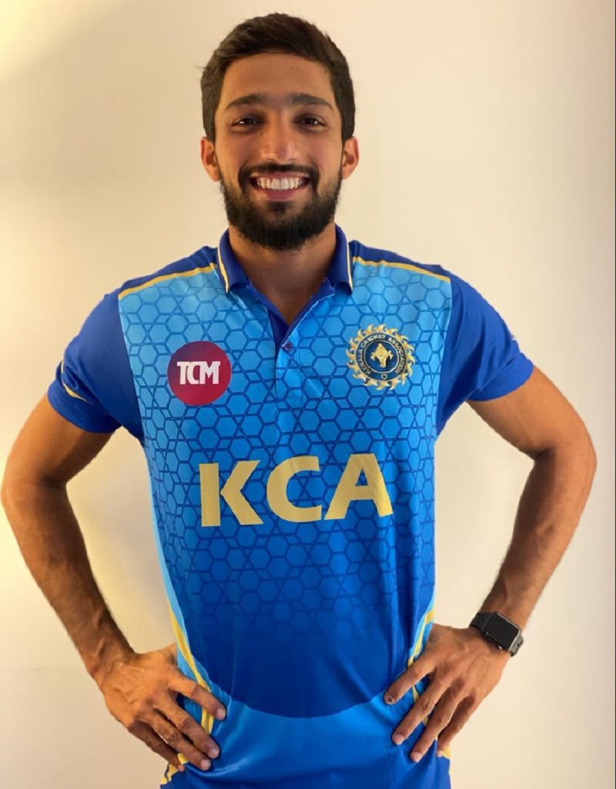 Mohammed Azharuddeen strikes a pose