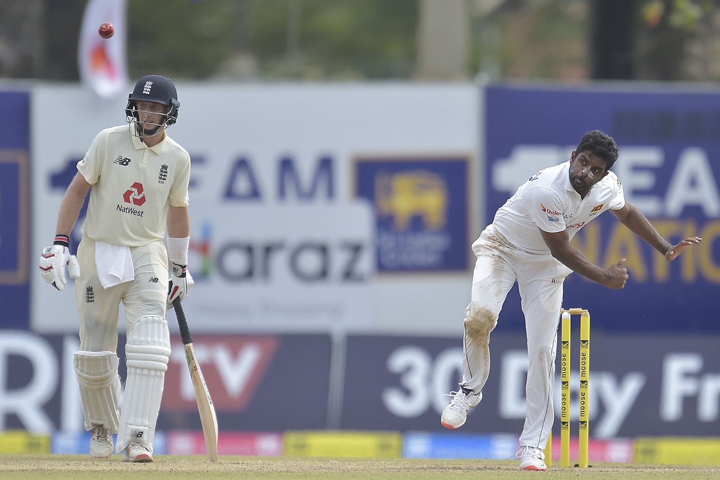 Dilruwan Perera struggled to stem the flow of runs