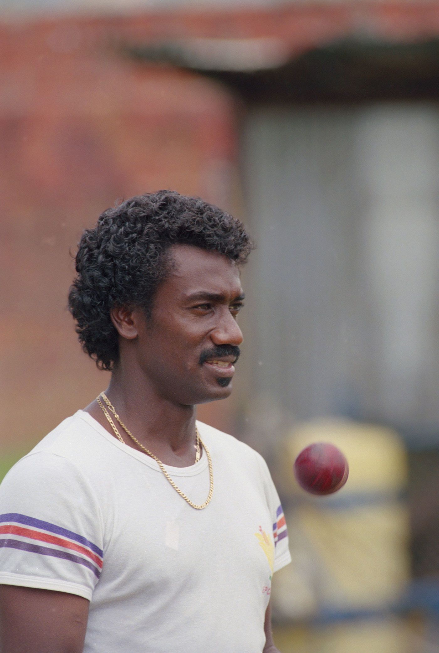 Ezra Moseley, pictured ahead of his Test debut in 1990, died in a traffic accident aged 63