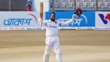 Where does Kyle Mayers' 210 not out rank among fourth-innings scores on debut?